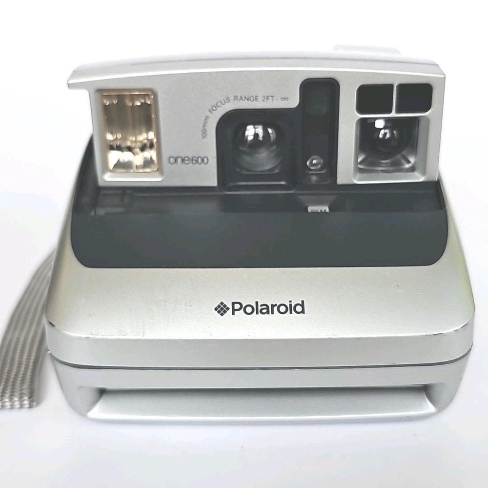 2000s Polaroid One600 Instant Film Camera‎ Silver Retro Analog Photography Y2K